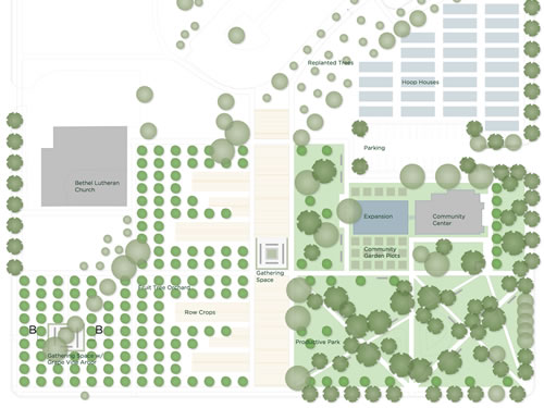 Englewood Gardens: plan detail