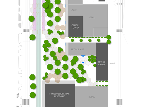 Abu Dhabi Plaza: plan