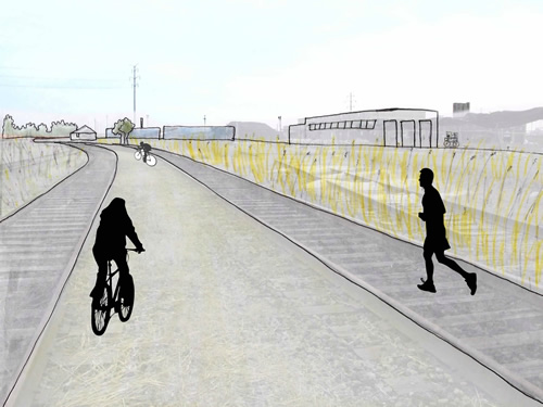 Rails-to-Trails Bike Path: perspective