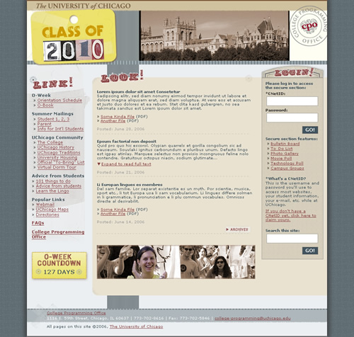 UChicago Class of 2010: home page