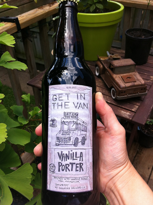 Bottle of 'Get in the Van' beer