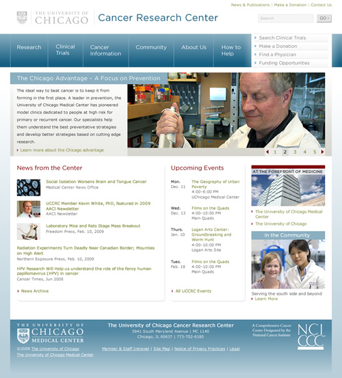 UChicago Cancer Research Center: home page