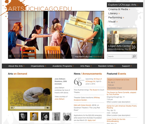 arts.uchicago.edu: home page